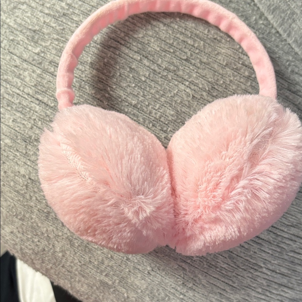 Pink Fluffy Earmuffs
